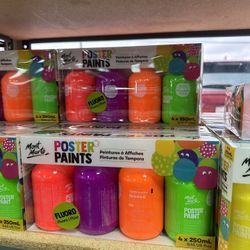Mont Marte Art Supplies Poster Paints, Craft Glue & Drawing Boards