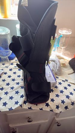 Black Medical Walking Boot Brace