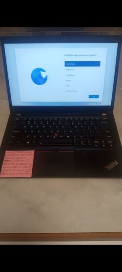 Lenovo T490s Thinkpad fast Intel I-5 8th gen windows 11 pro excellent condition