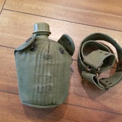  Vietnam War Canteen, Cover and Belt