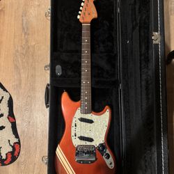 1969 Fender Mustang Guitar with Rosewood Fretboard Dakota Red with Matching Headstock