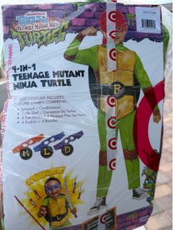 Teenage Mutant Ninja Turtle Costume Size 3T/4T
