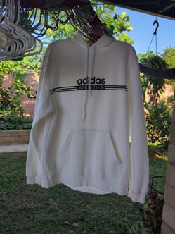 Adidas Athletics White Pullover Hoodie