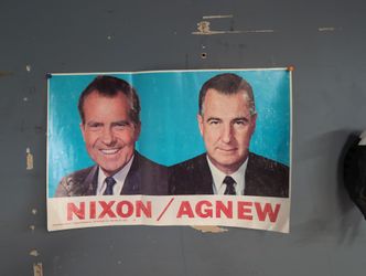 Original Vintage Nixon Agnew Poster