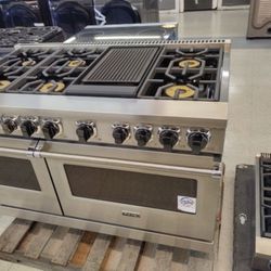 VIKING 48 INCH DUAL FUEL RANGE CONVECTION OVENS