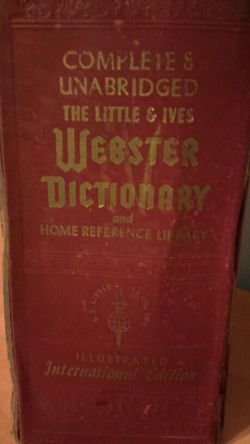 Antique Webster dictionary