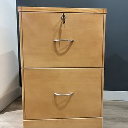 Wood Filing Cabinet Great Condition Office Furniture Storage Cabinet