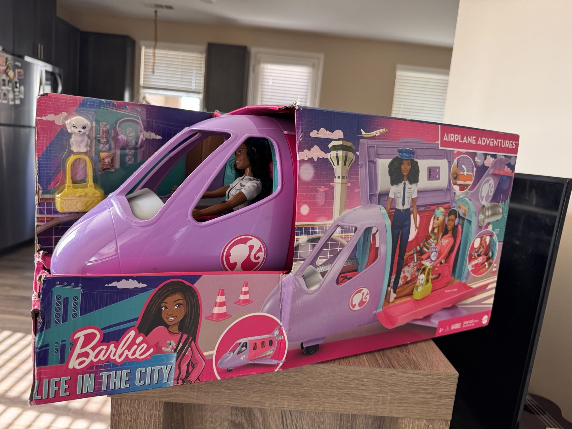 New Barbie Airplane Adventures Playset with Pilot Doll & 15+ Accessories
