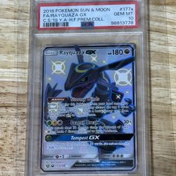 Pokemon Hidden Fates Rayquaza GX 177a - PSA 10