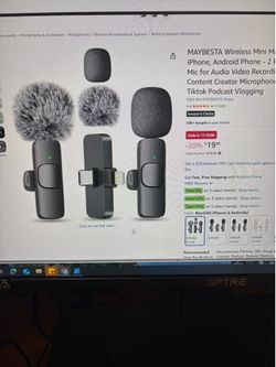 Maybesta wireless mini microphone
