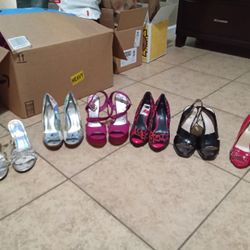 5 Pairs Of Heels Size 7
