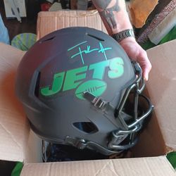 Jets Autographed Helmet