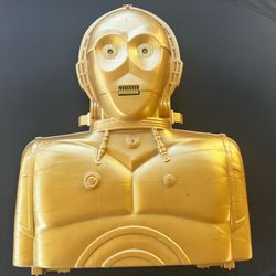 Vintage 1983 Star Wars C3-PO Figure Carrying Case Kenner Sound and Lights Work