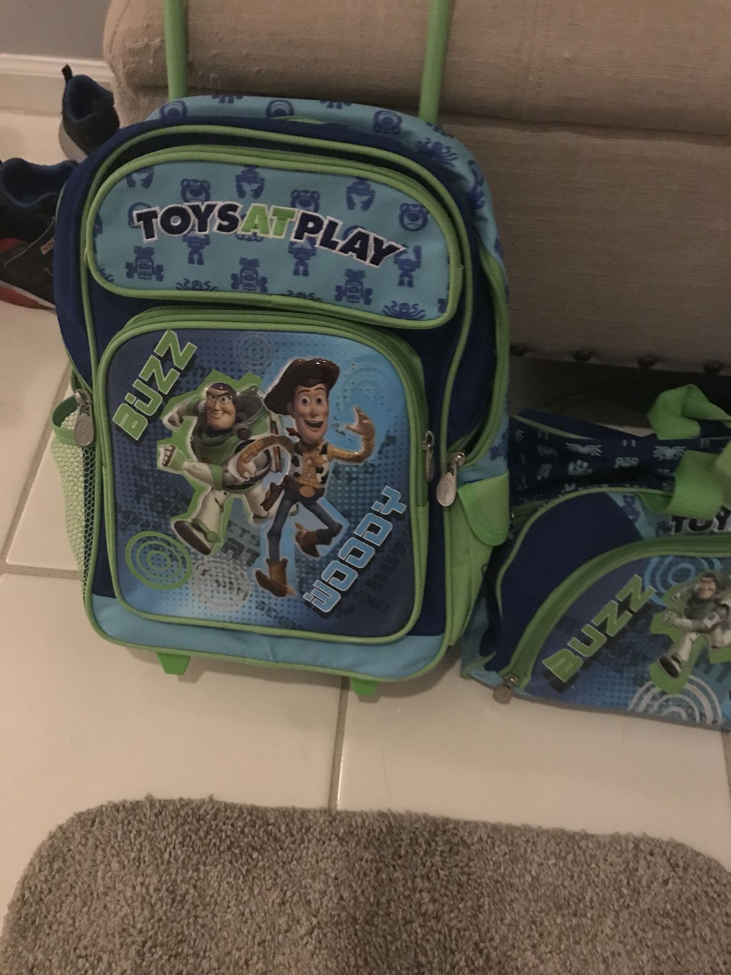 Kids luggage set -toy story