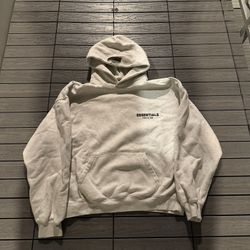 Light Oatmeal Essential Hoodie Large 