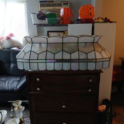Stained Glass Large Island, Pool Table Lamp Or Hanging Lamp