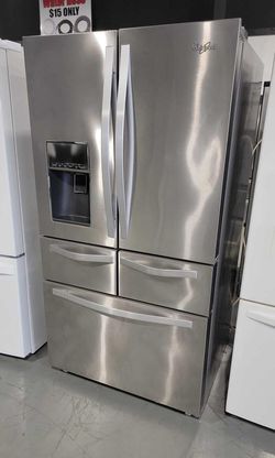 Whirlpool 4-Door Stainless Steel Refrigerator
