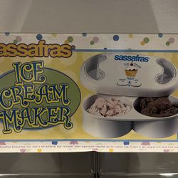 Sassafras DOUBLE ICE CREAM MAKER — NEW!