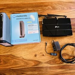 Modem and router combo setup