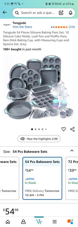 BRAND NEW 54 Pieces Silicone Baking Pans Set