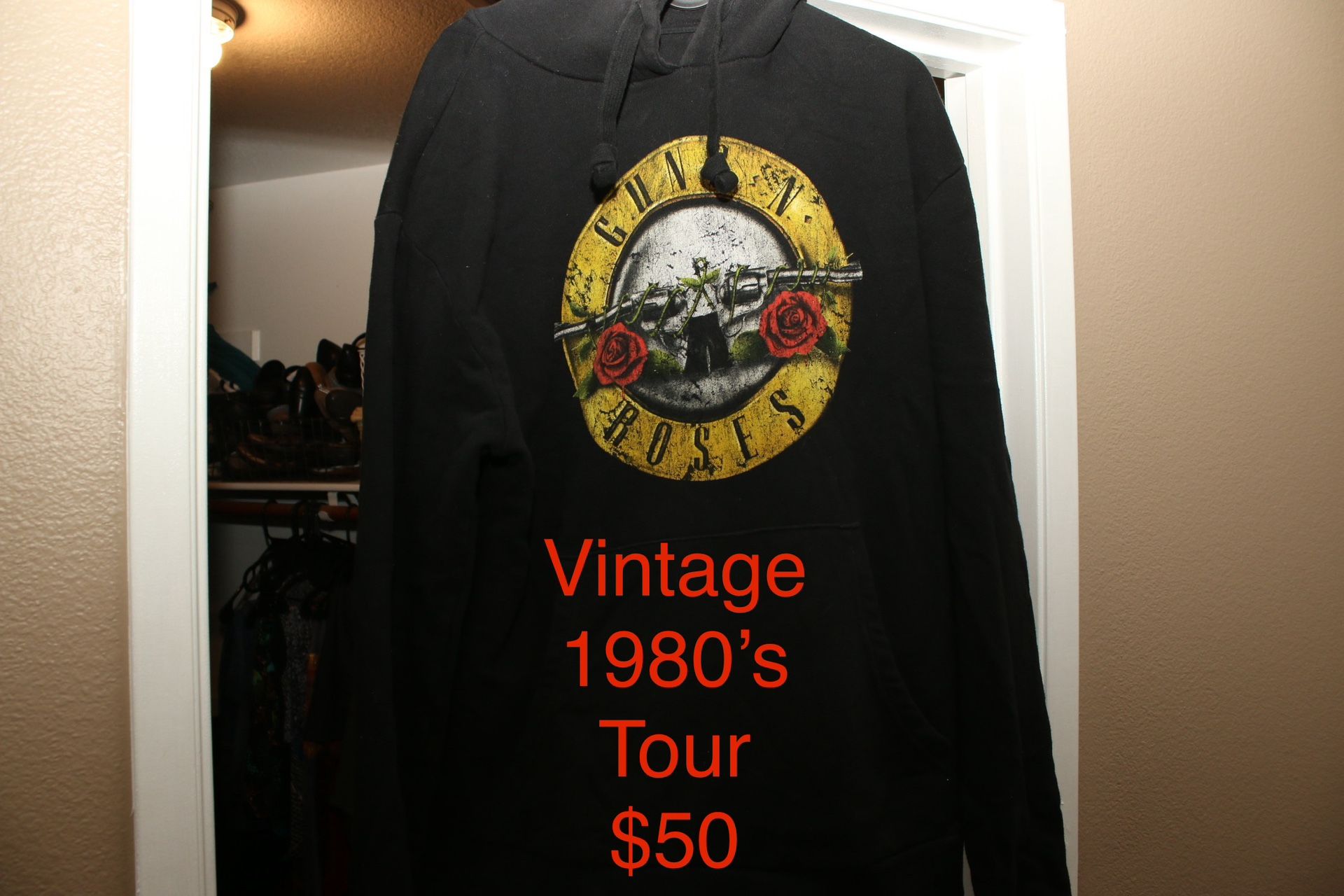 Vintage Guns And Roses Hoodie Sweatshirt