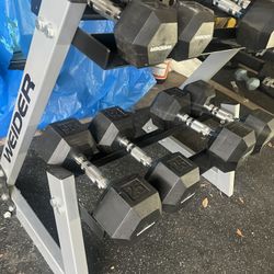 Dumbbells With Storage Rack 