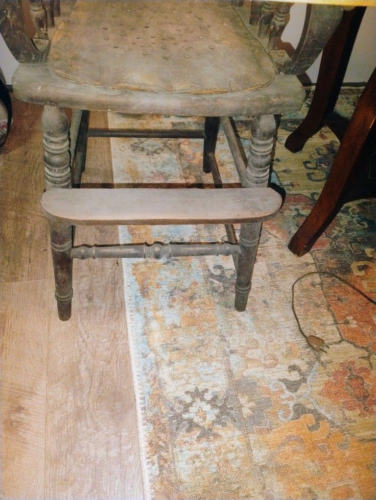 Antique Oak High Chair