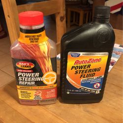 Power Steering Fluid and Leak Fluid