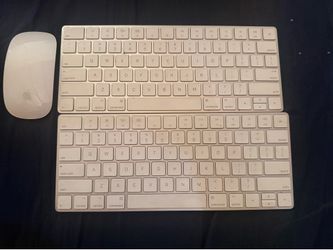 Magic key board and magic mouse