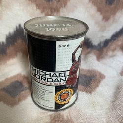 Micheal Jordan Upper Deck NBA Finals Shot June 14, 1998 Can 5 Of 6