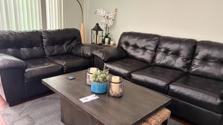 Black Vinyl Sofas