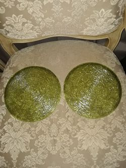 2 Sorrento Green Dinner Plates