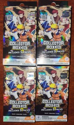 Kayou Naruto Collector Box Earth Scroll (5 packs) -  Lot of 4