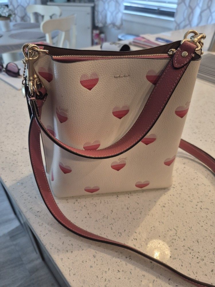 Coach Heart Bucket Bag