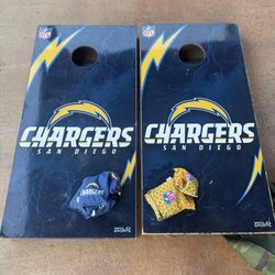 Chargers Theme Corn Hole