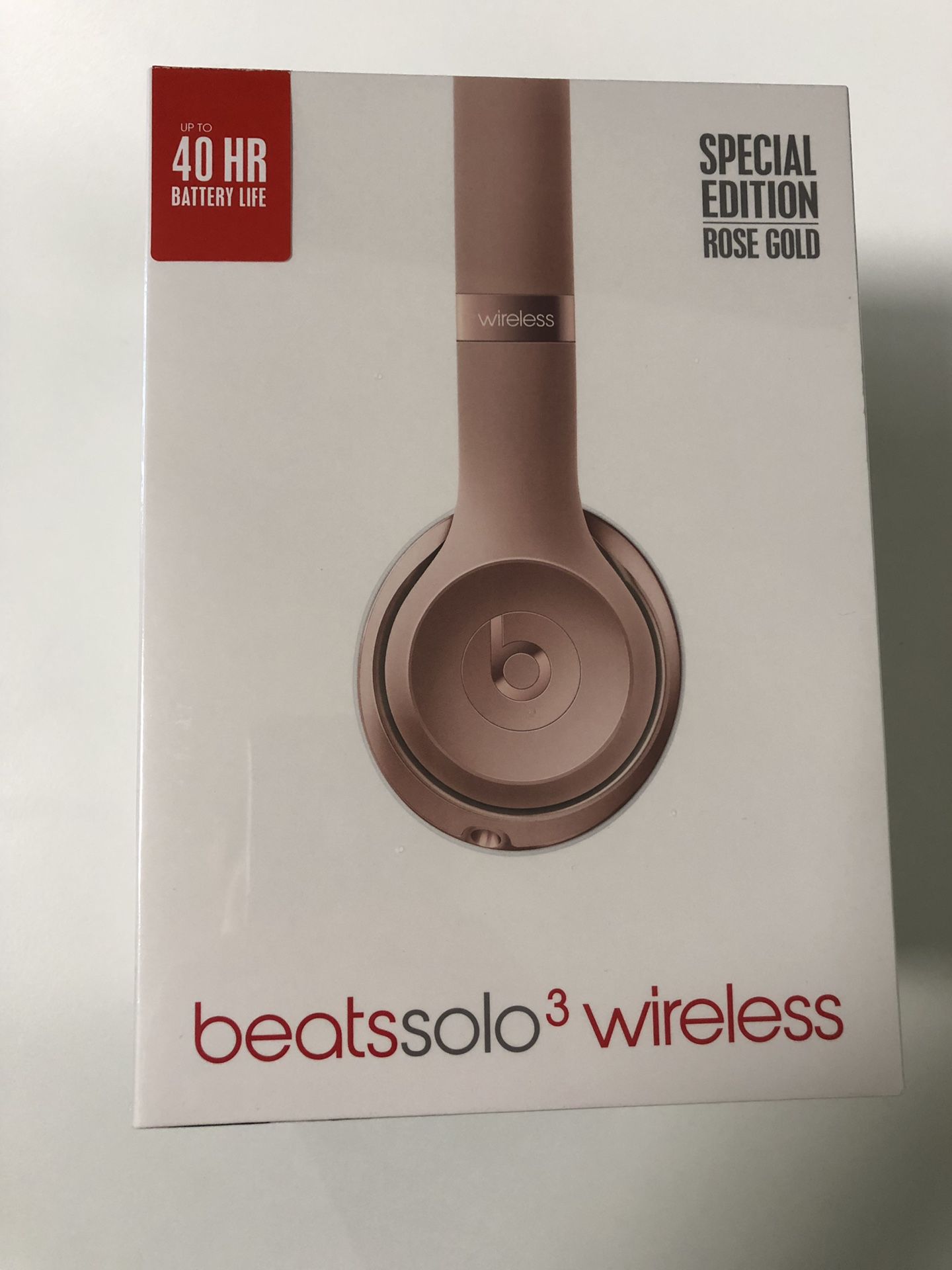 Beats Solo 3 Wireless On-ear Headphones, Special Edition Rose Gold