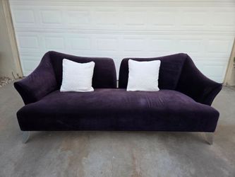 Purple Crush Velvet Couch