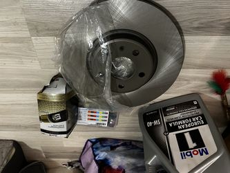 2012 Audi Q5 Quattro ceramic brake disc, euro car oil and spark plugs