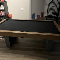 Just Pool Table No Balls Or Pool Sticks 