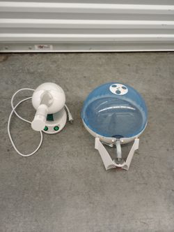 Portable 2 in 1 Hair Facial Steamer Bonnet Hood Dry Skin