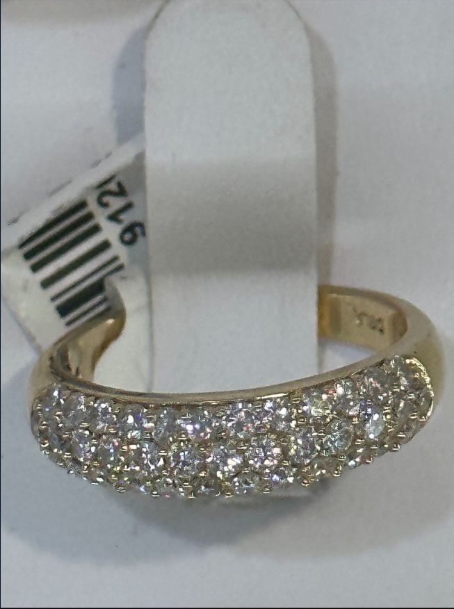 14k Solid Natural Diamond Ring