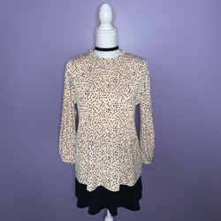 NWT Adrianna Papell Dotted Blouse