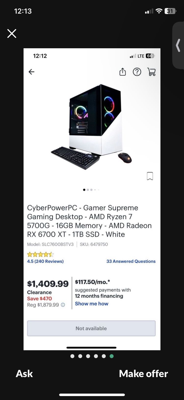Pc With Monitor