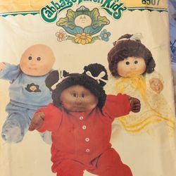 Vintage Gabbage Patch Kids Clothes Butterick 6507 Pattern Uncut 