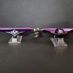 Independent Trucks 144 Evan Smith Purple set Original logo Iron Cross Baseplates