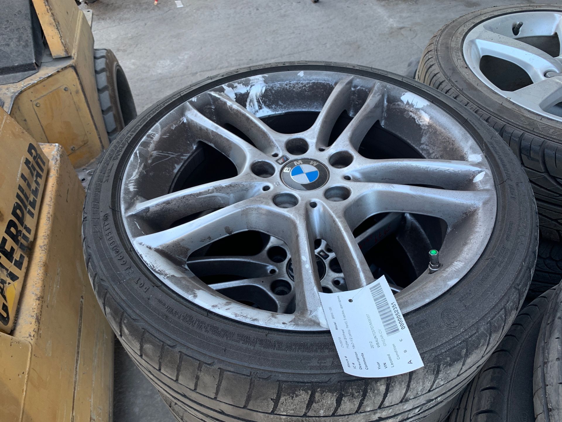 2012 BMW 135i 18x7 215/40 Wheels Rims and Tires Set, CV5979