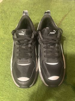 PUMA X-Ray Mesh Men’s 10.5 – Black Metallic Silver – Clean – 373773-02