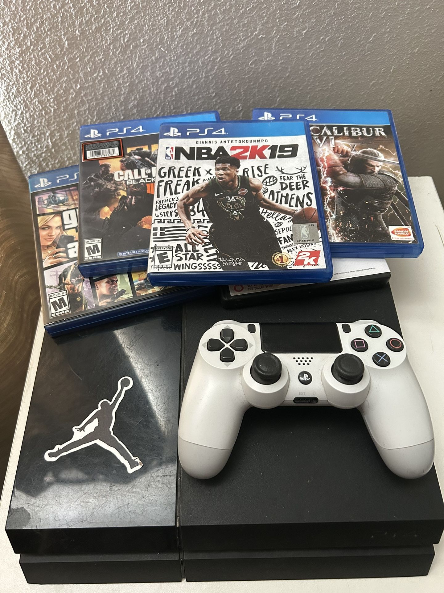 PS4, Controller, And 5 Games