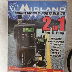 Midland 75-822 Mobile CB Radio with 4-Watt Output. 