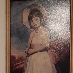 Miss Juliana Willoughby by George Romney. Framed